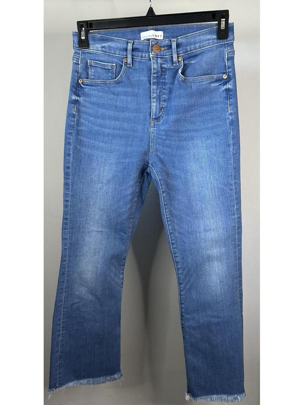 Loft High Waist Flare Crop Jeans Women’s Size 29/8 29x27